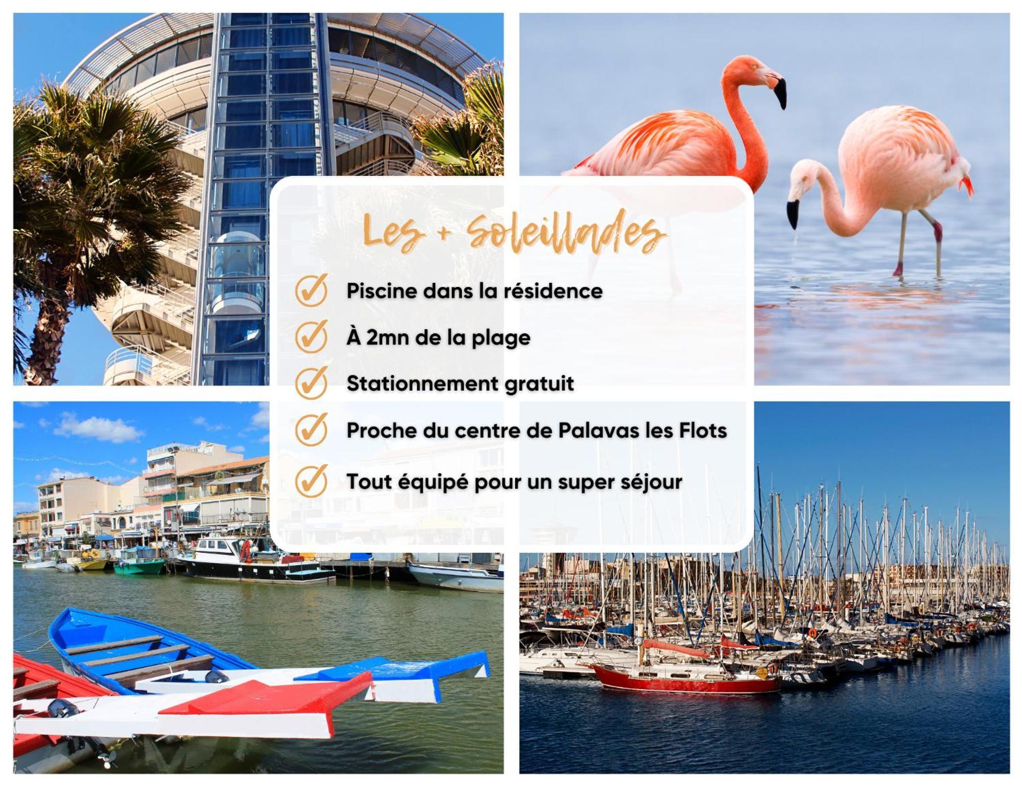 Les Soleillades - Plage, Piscine, Parking! Palavas-les-Flots Extérieur photo